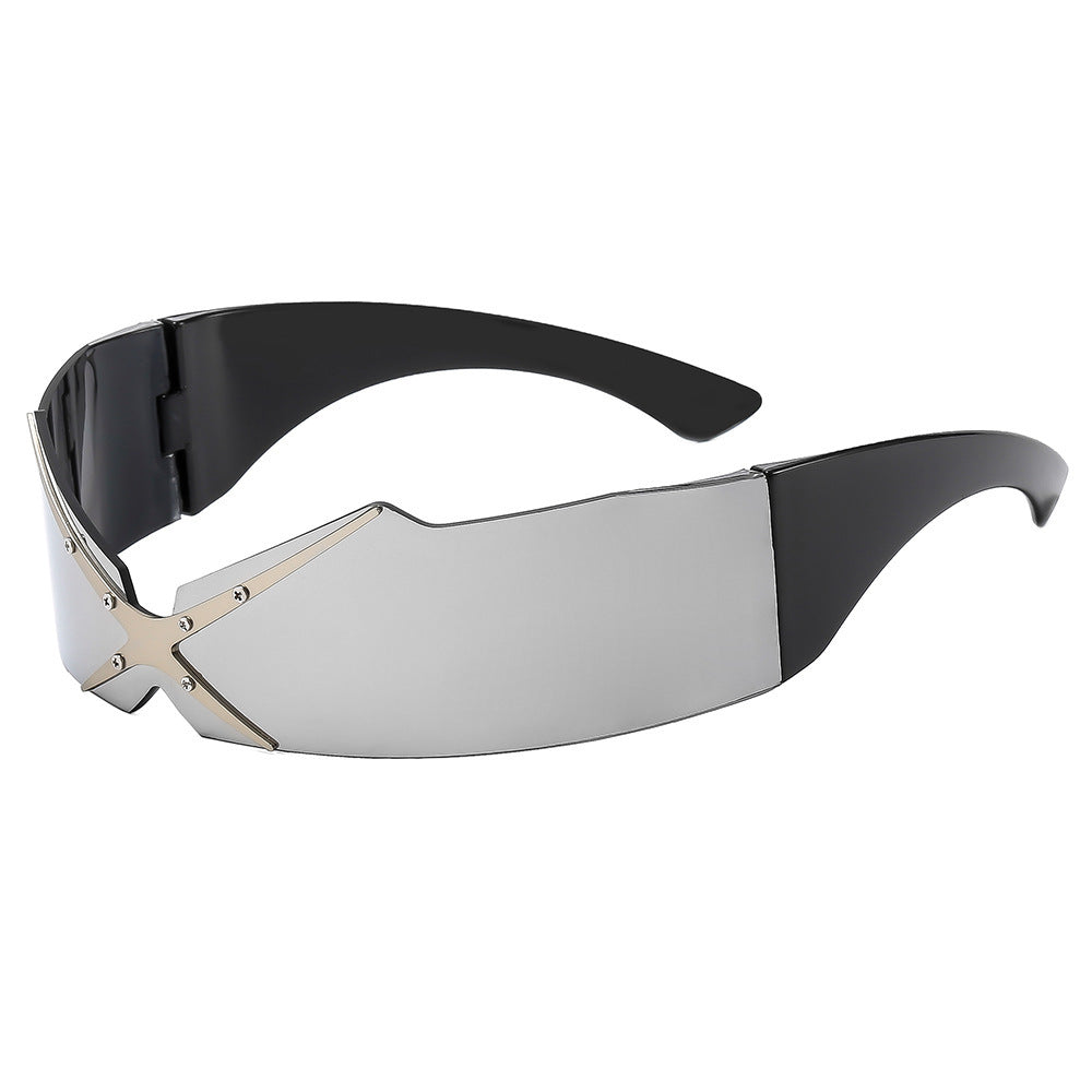 Damen futuristische Sportsonnenbrille Karnz