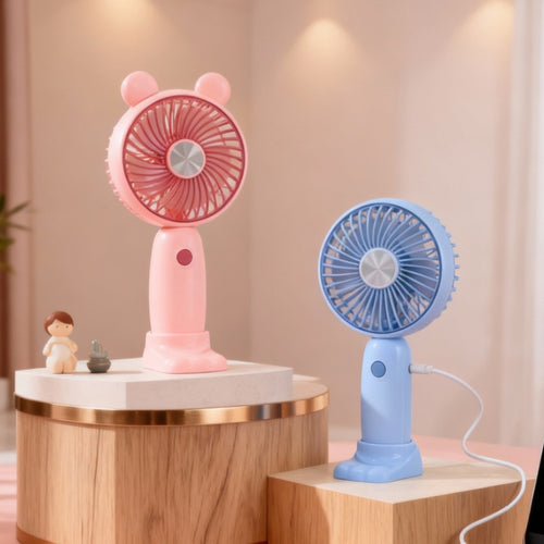 Damen Tragbarer USB Handventilator mit LED-Illumination und ergonomischem Design Karnz