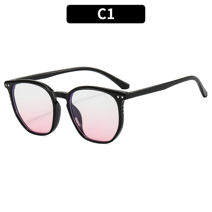 Geometrische klare Rahmen Sonnenbrille