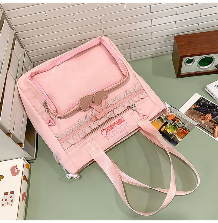 Transparenter Fronttasche Freizeit Rucksack Karnz