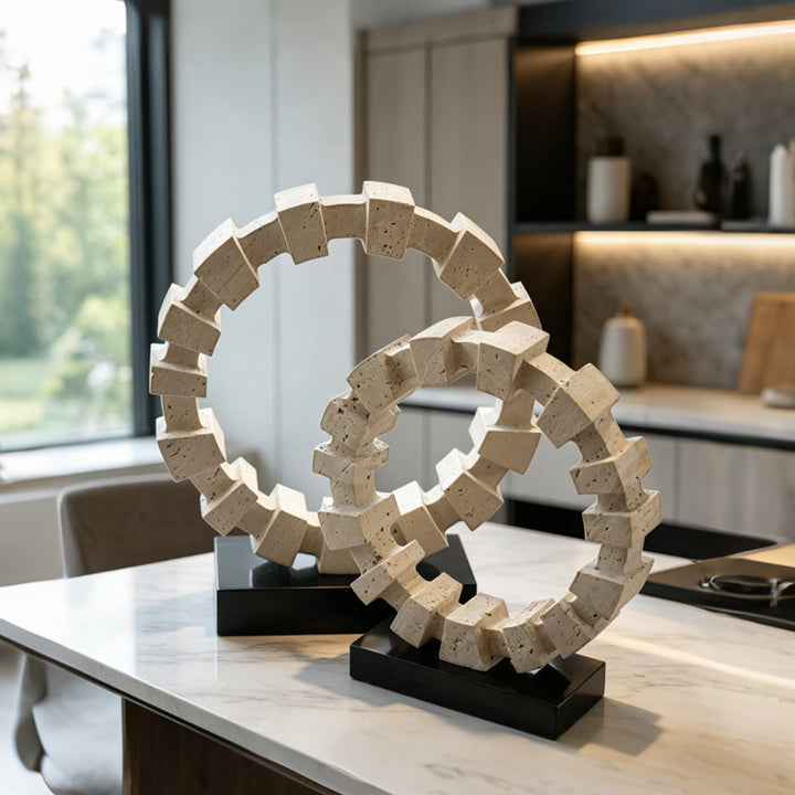 Zeitgenössische dekorative Kreis Skulptur