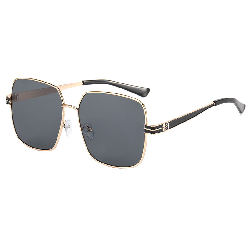 Damen modische quadratische Brille mit filigranem Metallrahmen Karnz