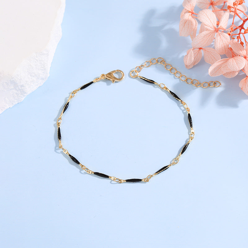 Elegante verstellbare Edelstein-Kettenarmband Karnz