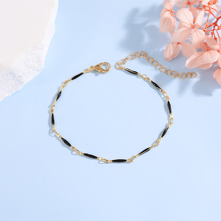 Elegante verstellbare Edelstein-Kettenarmband Karnz