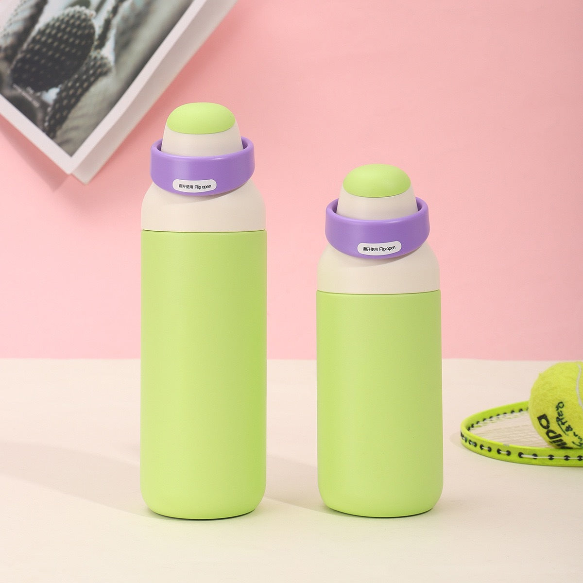 Damen isolierte Trinkflasche mit ergonomischem Verschluss Karnz