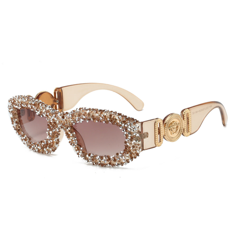 Damen Kristallverzierte Sonnenbrille Karnz