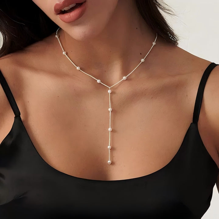 Perlen-Lariat-Halskette Karnz