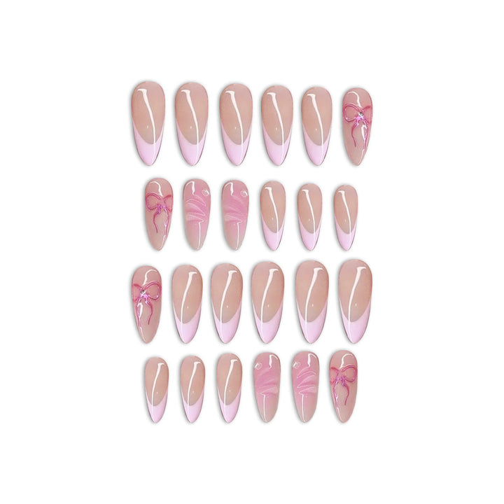 Premium Künstlicher Stiletto Press-On Nagelset Karnz