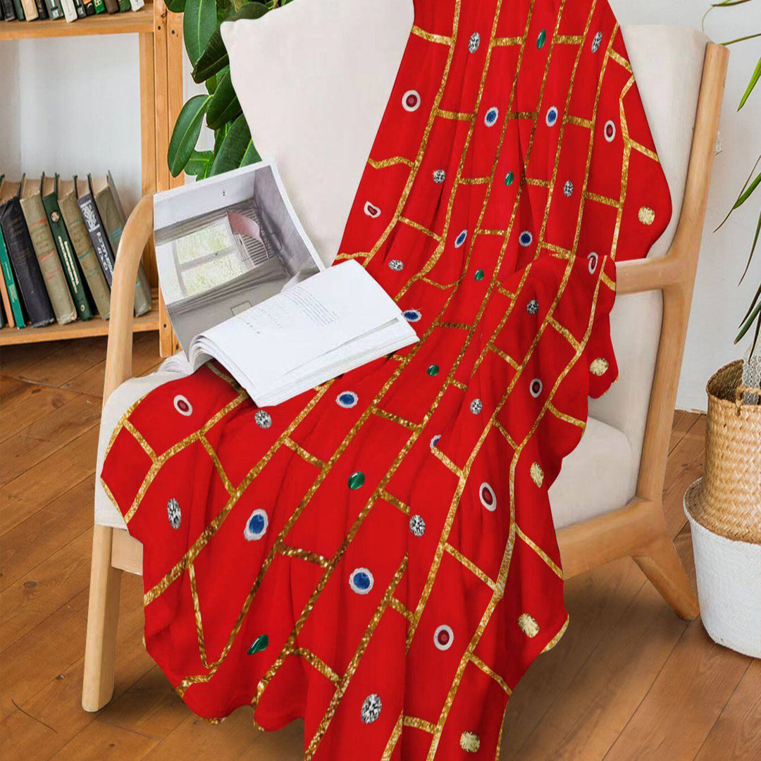 Dekorativer Bohemian Wurfdecke