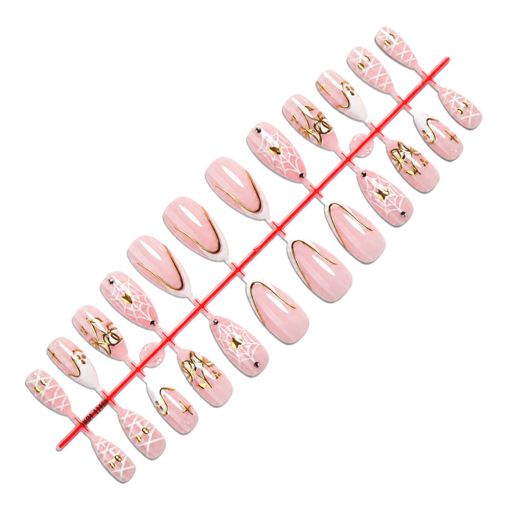 Künstlerisches Halloween-Themen Press-On Nagelset Karnz