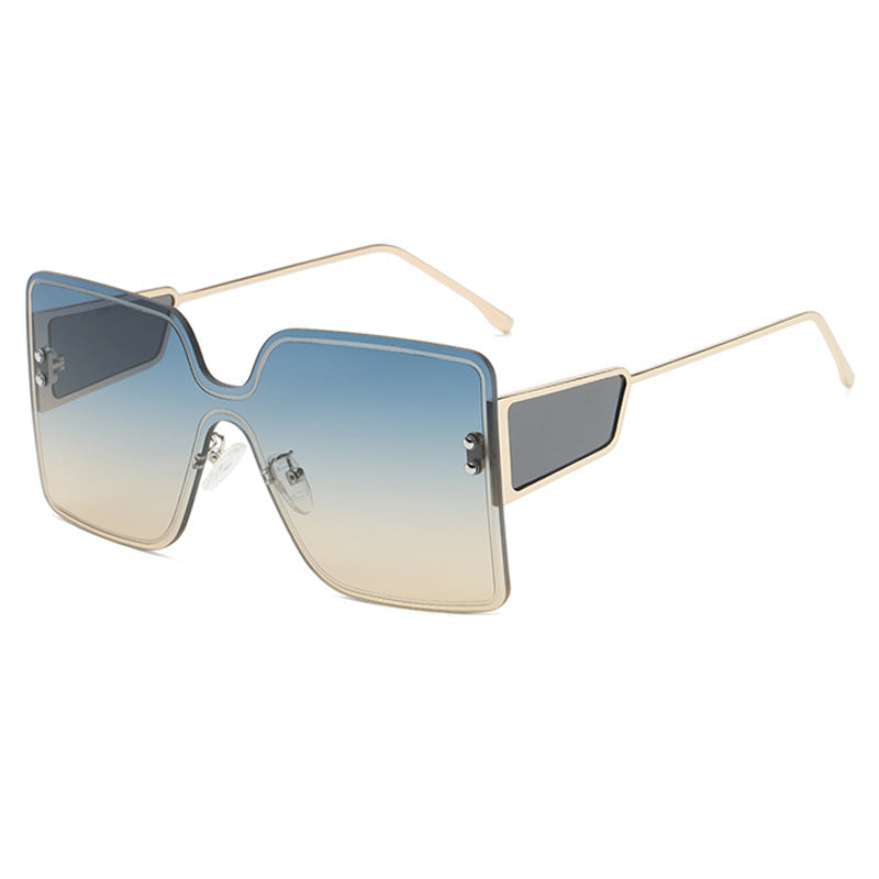 Damen oversized Geometric Sonnenbrille Karnz