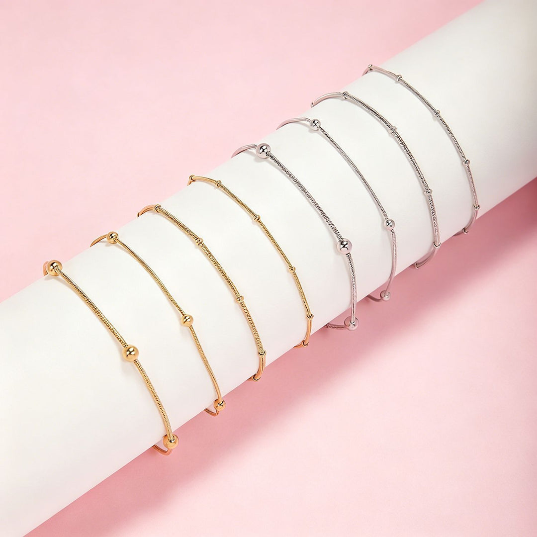 Verstellbares Perlenkette Armband Karnz