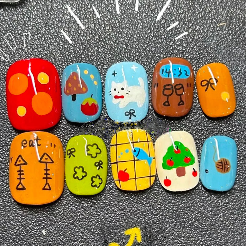 Verspieltes Künstlerisches Nagelkunst Design Set Karnz