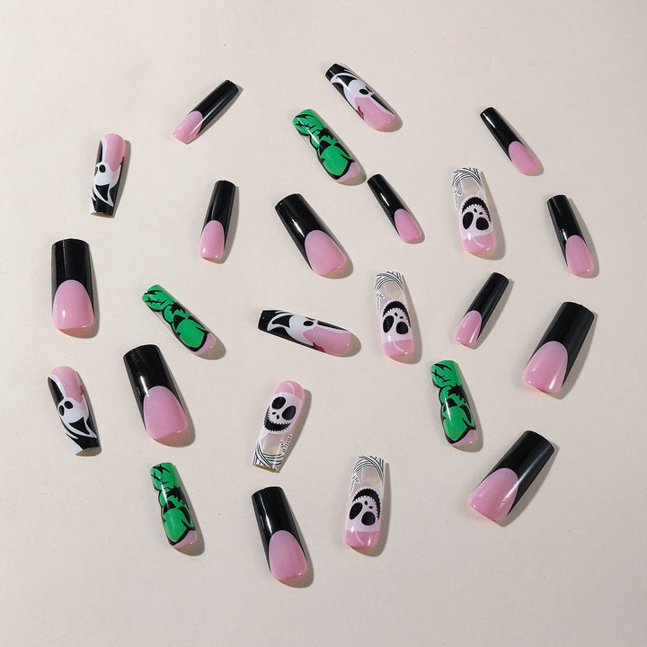 Verspielt Totenkopf Kunst Nagelverlängerungen Karnz