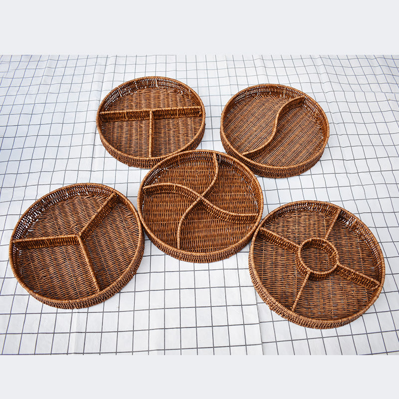Artisan Woven Serving Platter Karnz