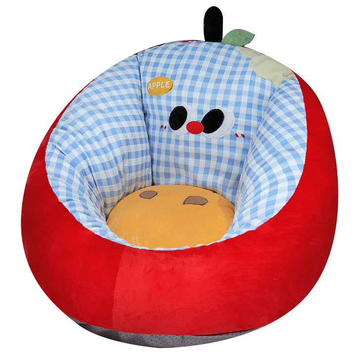 Kuschel-Babysitz-Einsatz mit ergonomischer Polsterung und Apfel-Motiv