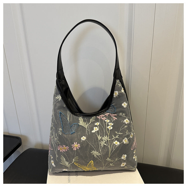 Elegante Schmetterlings-verzierte Schultertasche
