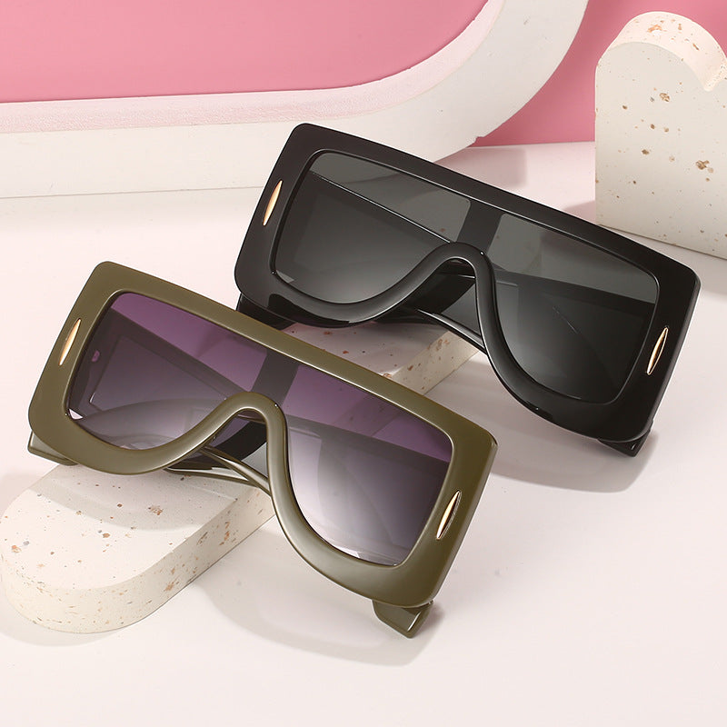 Damen futuristische Oversized Sonnenbrille Karnz