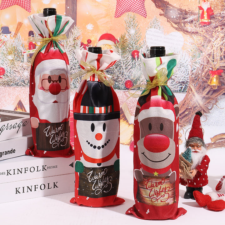 Weihnachtsweinflaschenhülle Karnz