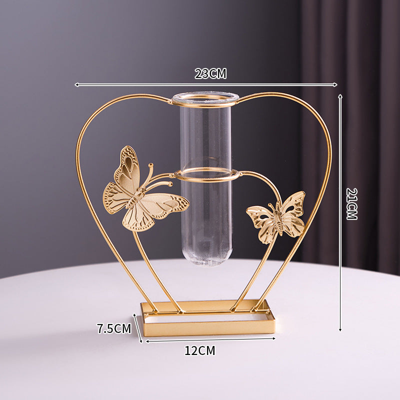 Dekorativer Schmetterling Glas Testrohr Vasenhalter