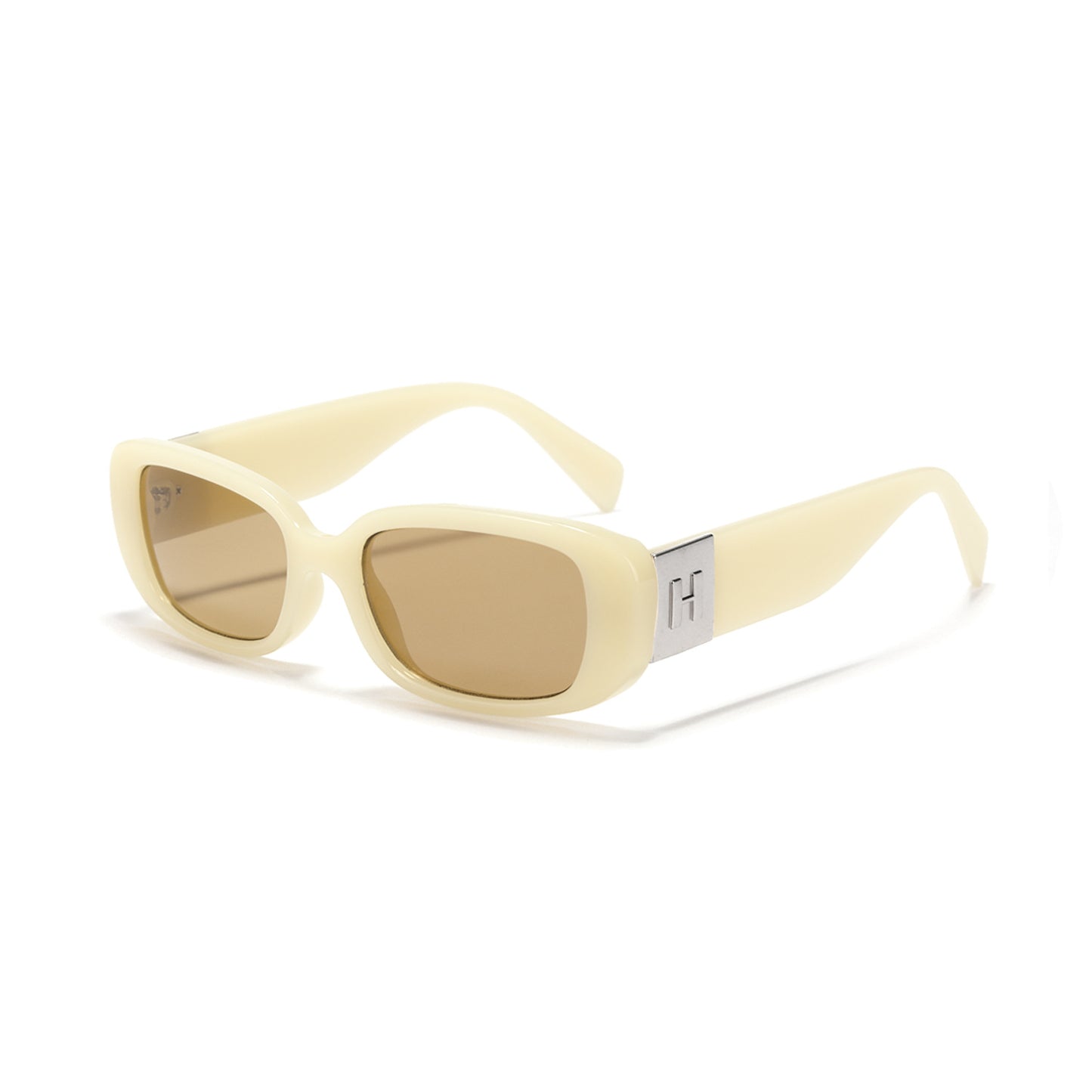 Damen modische Sonnenbrille mit ergonomischem Kunststoffrahmen und breiten UV-Schutz Gläsern Karnz