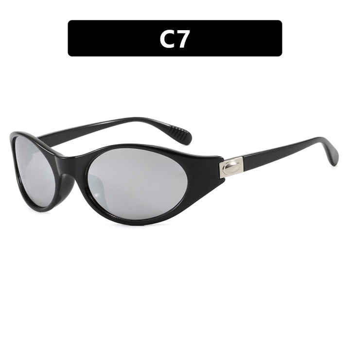Damen stilvolle Sonnenbrille im eleganten Ovaldesign mit schützendem UV-Filter Karnz