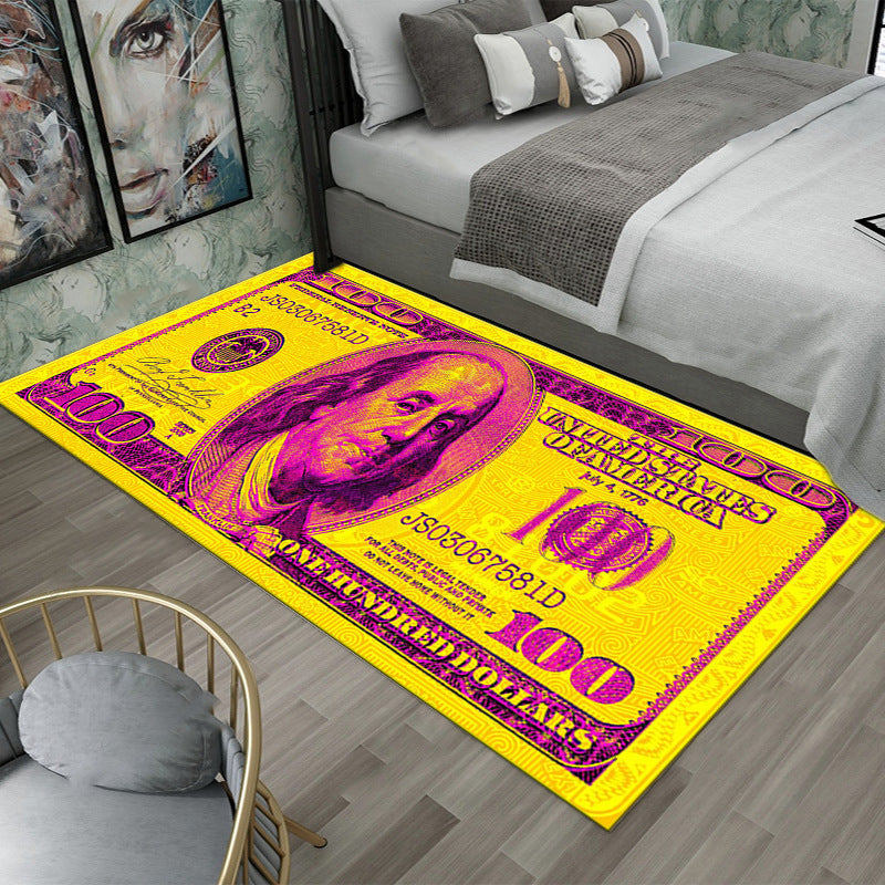 Dollar-Themen dekorativer Teppich