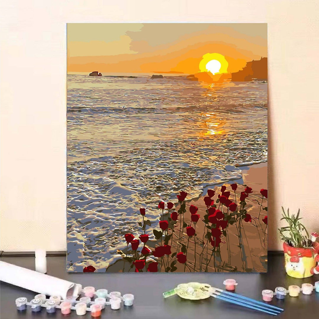DIY Landschaft Malen nach Zahlen Kunstset Karnz