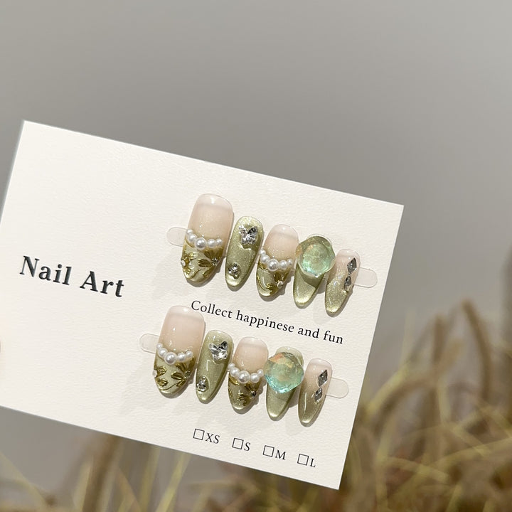 Elegantes Press-On Nagelkunst Design Set