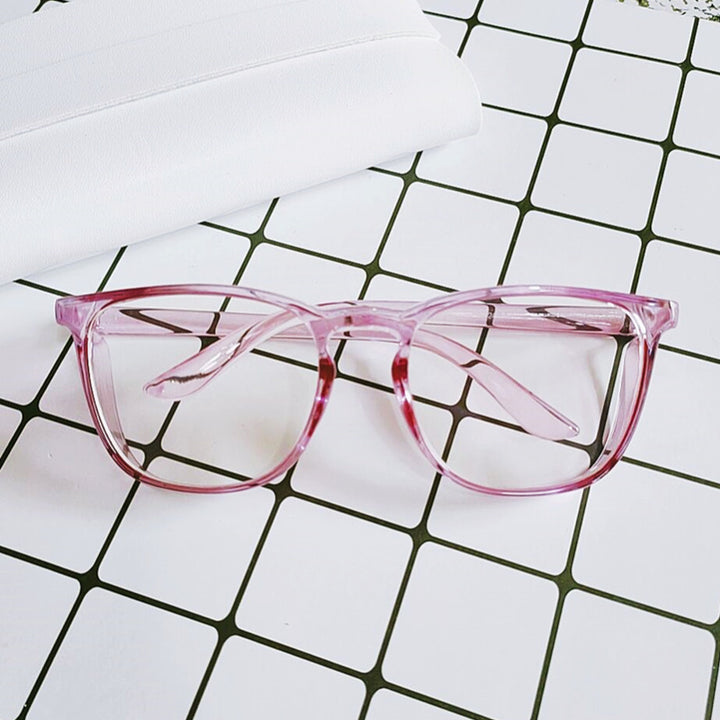 Damen modische Brille mit kantigem Design Karnz