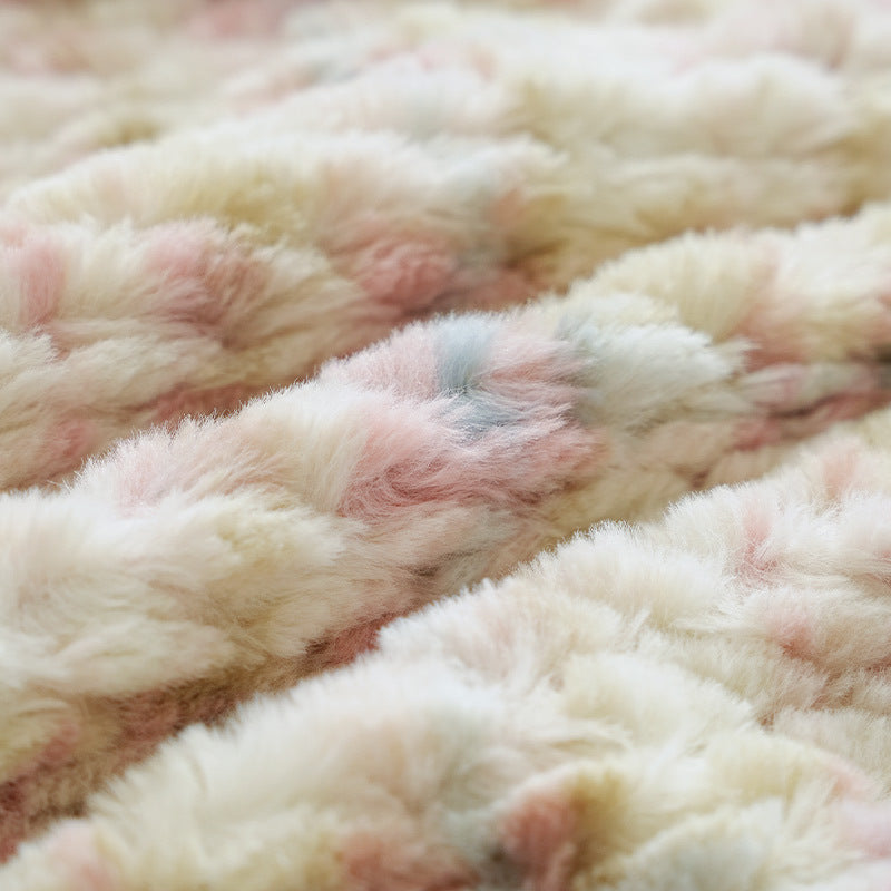 Quadratischer Bouclé‑Chenille Zierkissenbezug mit weicher Plüschstruktur Karnz