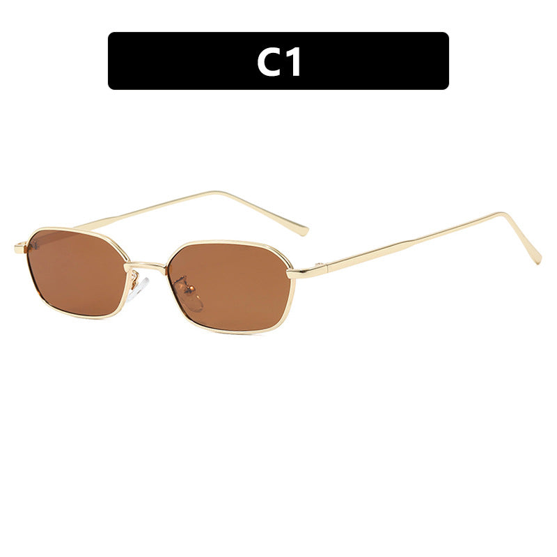 Damen geometrische Sonnenbrille im minimalistischen Design Karnz