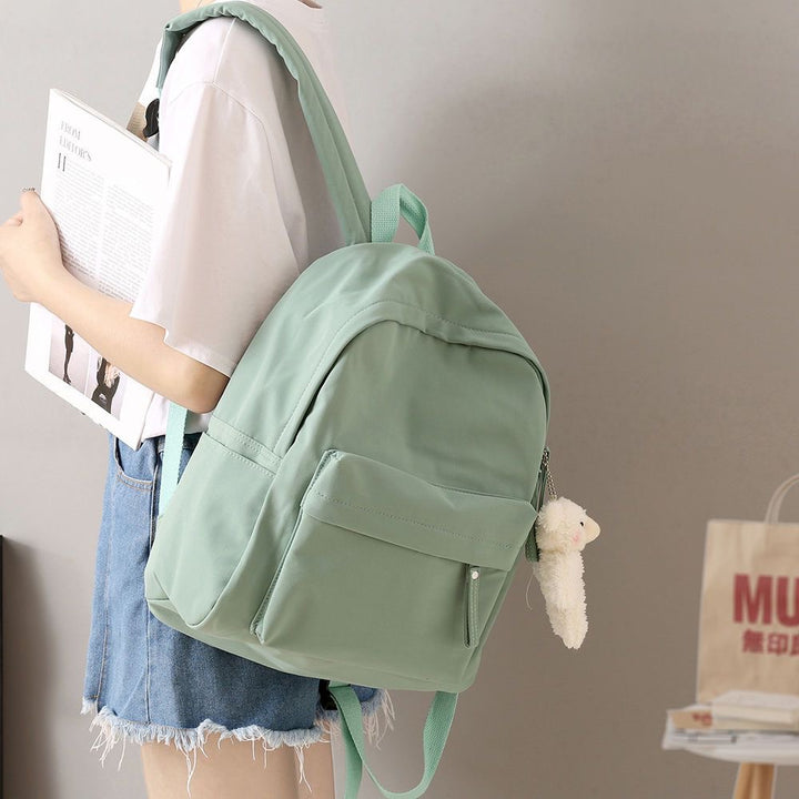 Casual Rucksack mit Plüsch-Schlüsselanhänger Karnz