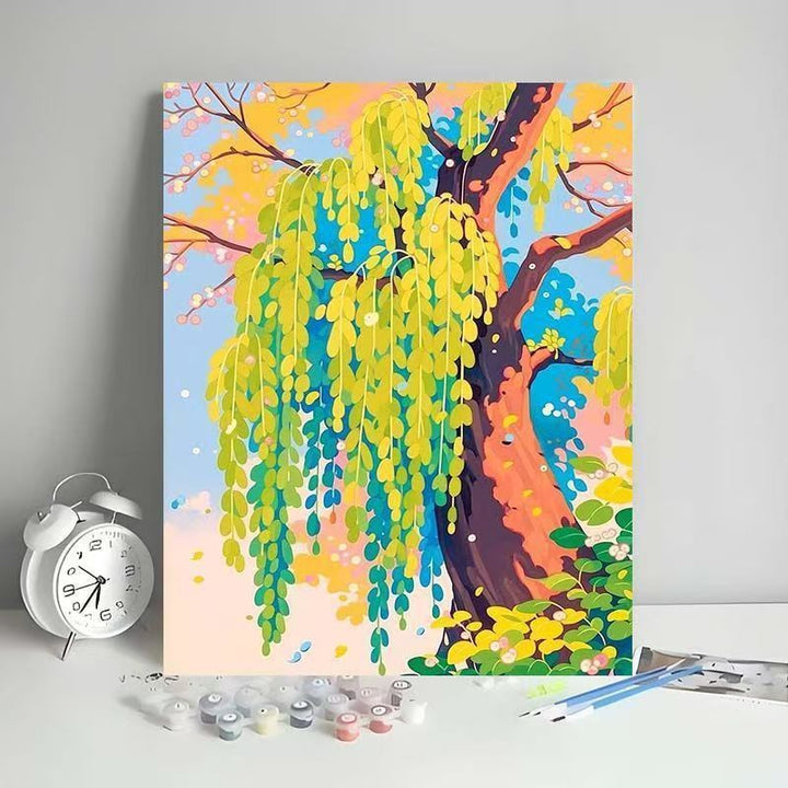 Outdoor Scenic Tree Art Canvas Kit Karnz