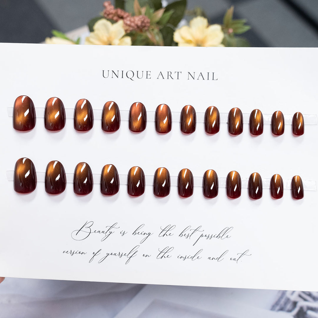 Wunderschönes langes Stiletto Press-On-Nagelset