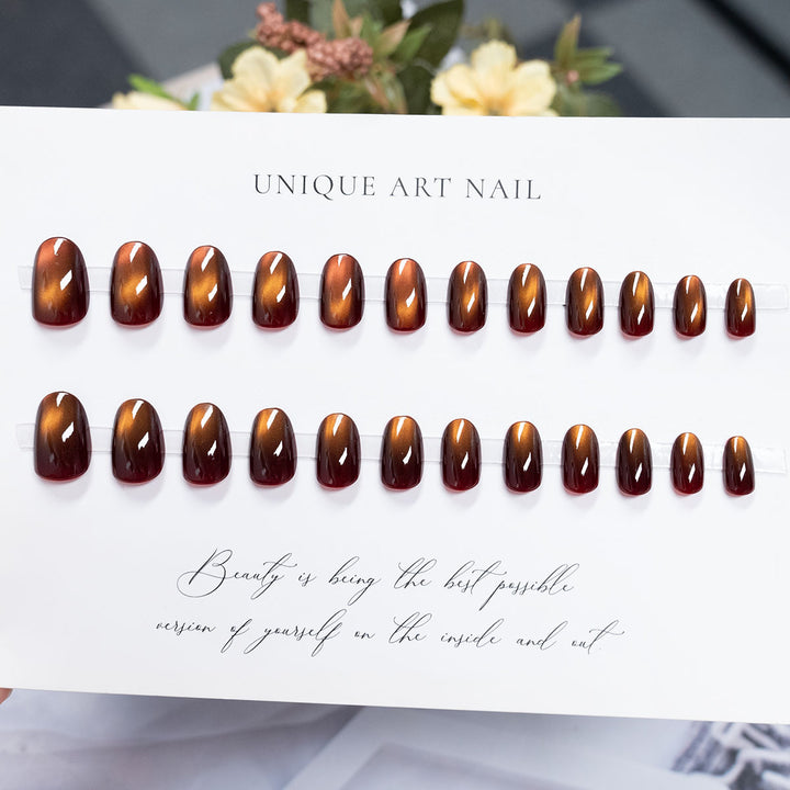 Wunderschönes langes Stiletto Press-On-Nagelset