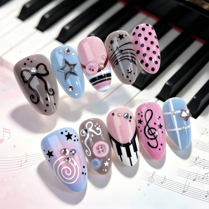 Künstlerische Nagelkunst Kollektion