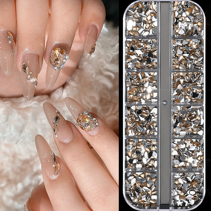 Nagelkunst Dekorative Edelsteinset