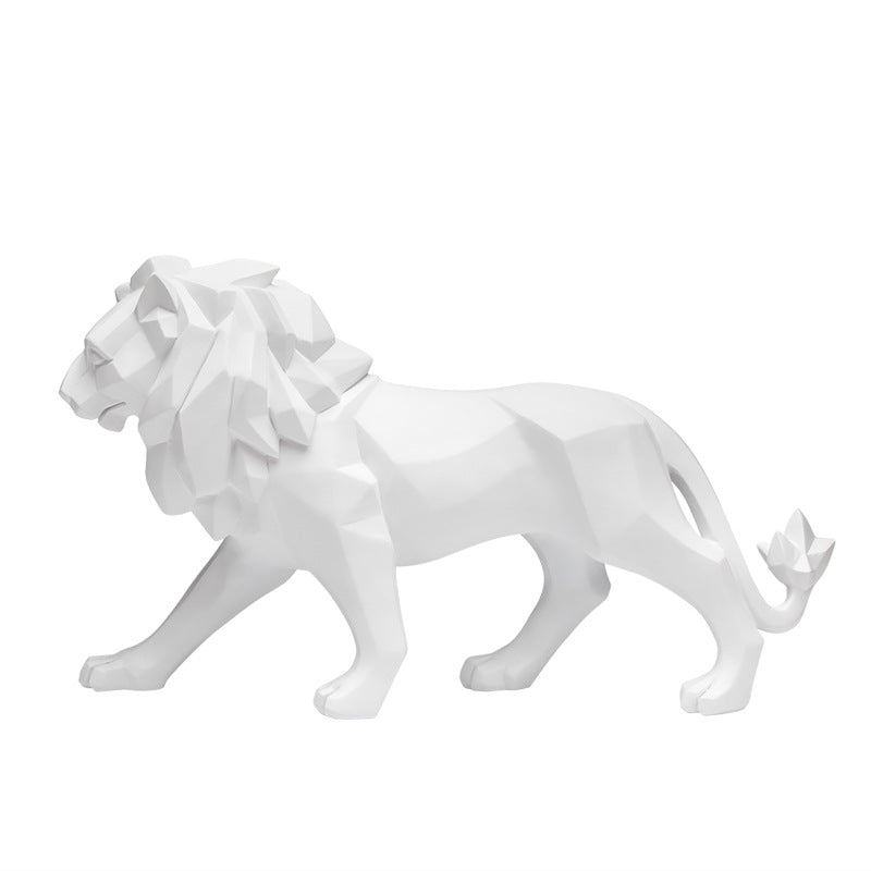 Elegante und moderne Löwen Skulptur Karnz