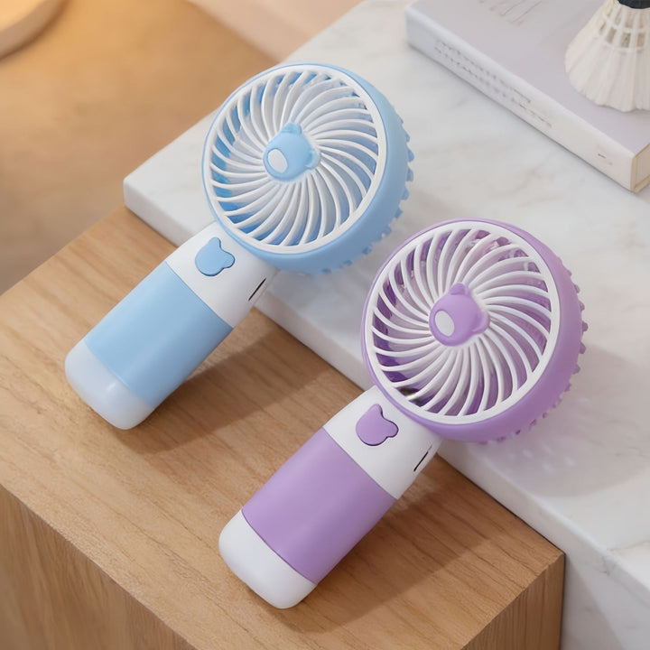 Unisex Tragbarer Handventilator mit niedlichem Bärenmotiv Karnz