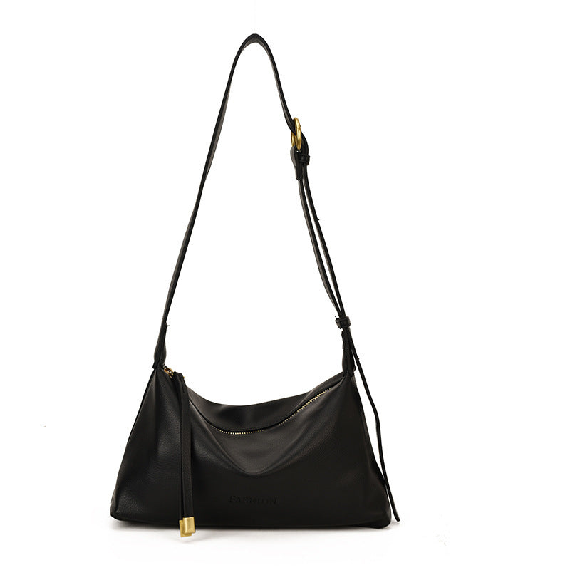 Elegante Leder Schultertasche Karnz