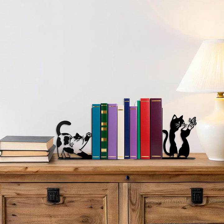 Dekorative katzenförmige Buchstützen