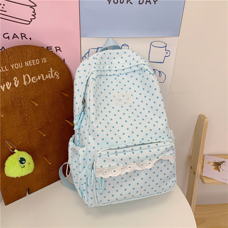 Sternmuster Schulrucksack