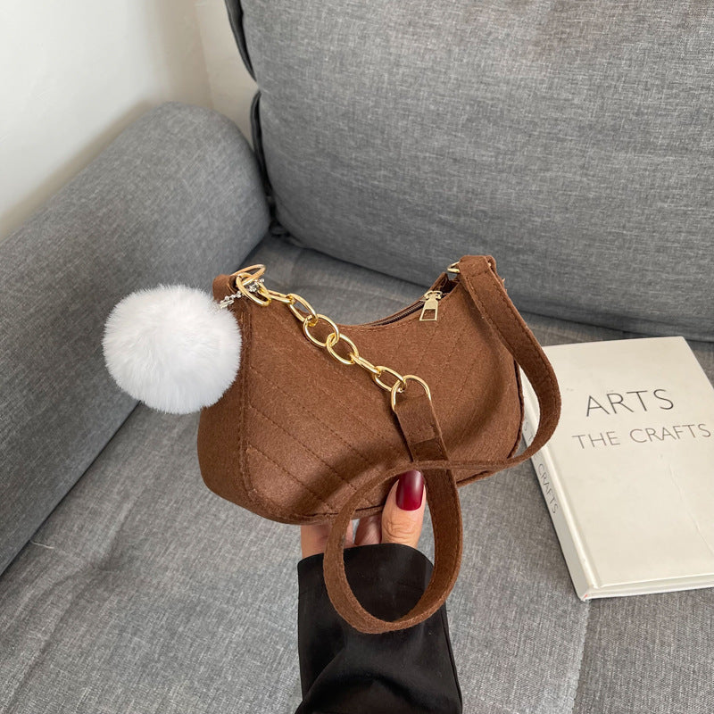 WoStylish Kunstfell Mini Handtasche Karnz