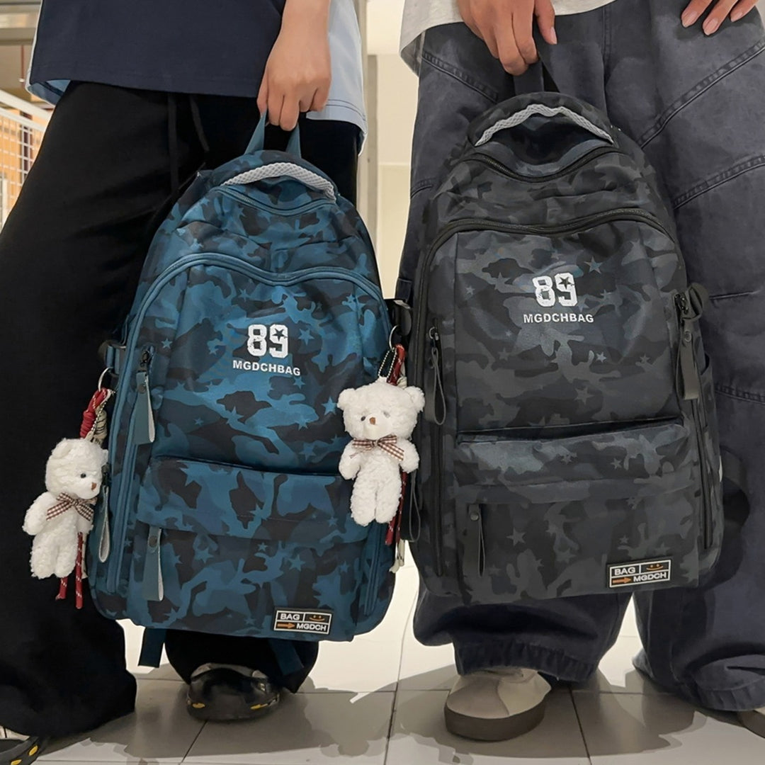Vielseitiger Camouflage-Rucksack mit Multi-Taschen-Design Karnz