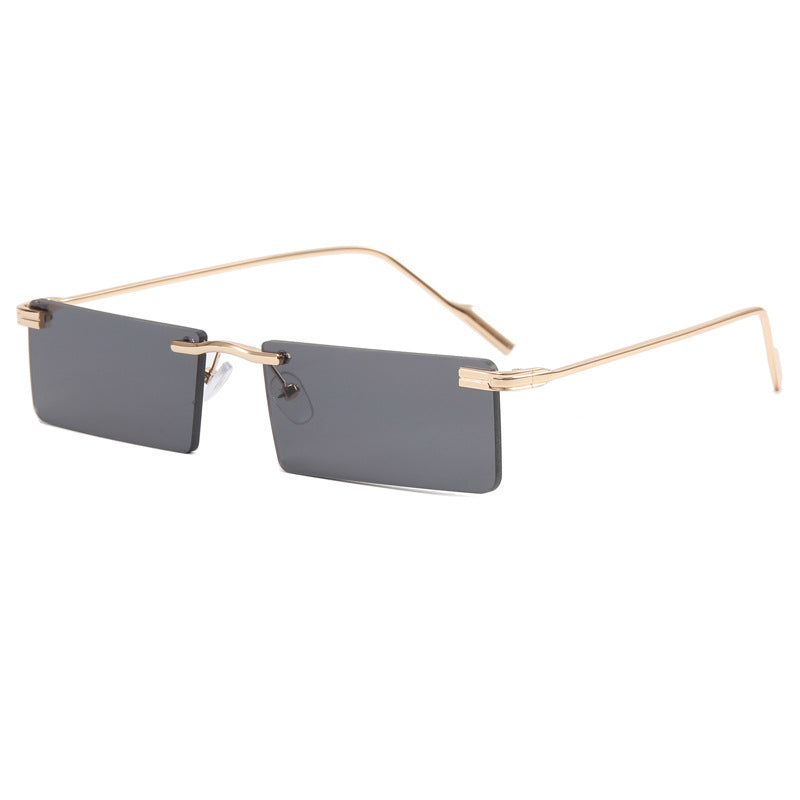 Damen Modische Rechteck-Sonnenbrille mit elegantem Metallrahmen Karnz