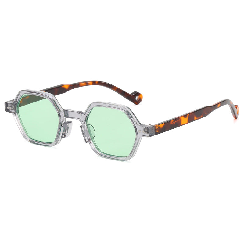 Damen Geometrische Sonnenbrille im modernen Hexagon-Design Karnz