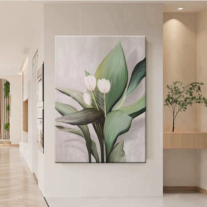 Elegante Blumenkunst auf Leinwand