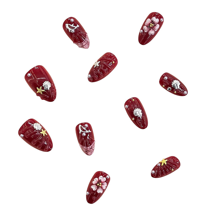 Künstlerisches Blumen-Design Drucknagel-Set Karnz 1787225330