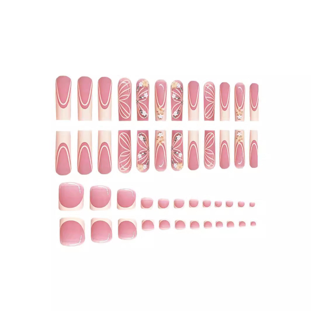 Premium Luxus Floral Nail Art Set Karnz
